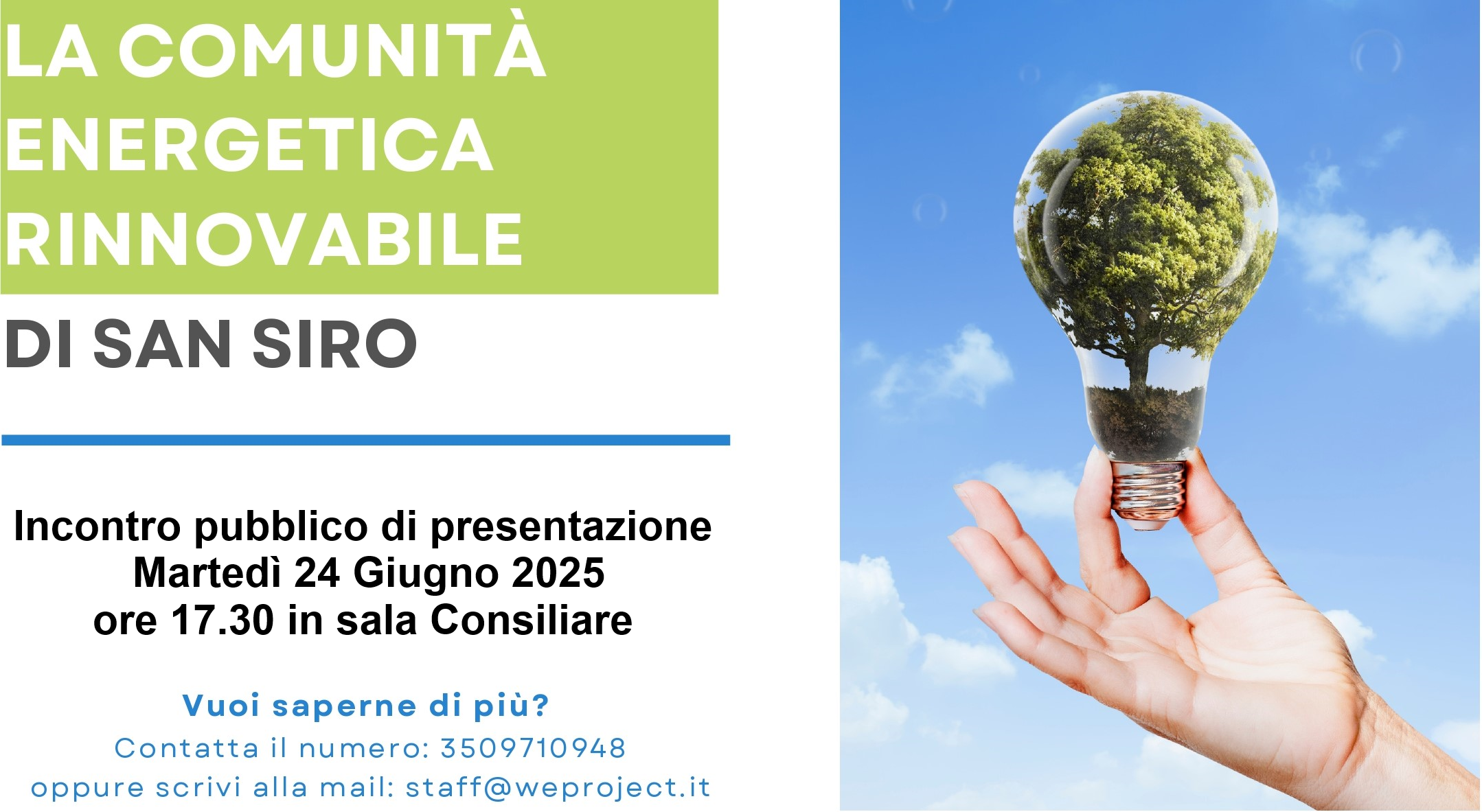 Locandina energia rinnovabile Immagine anteprima